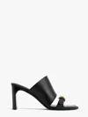Balenciaga Women Bel Air Leather Sandals In Black