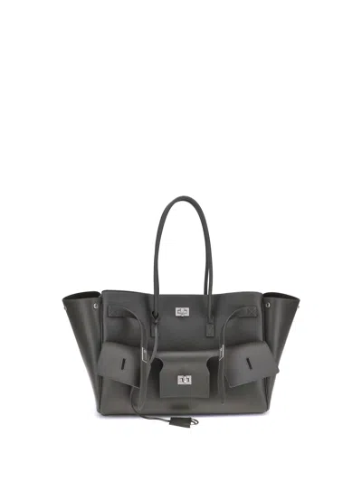 Balenciaga Women Bel Air Medium Shoulder Bag In Black