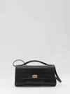 Balenciaga Bel Air Small Clutch With Shoulder Strap In Black