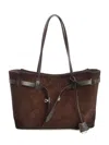 Balenciaga Dark Brown Bel Air Tote In Brown