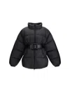 Balenciaga Women Belted Hourglass Short Puffer In Black