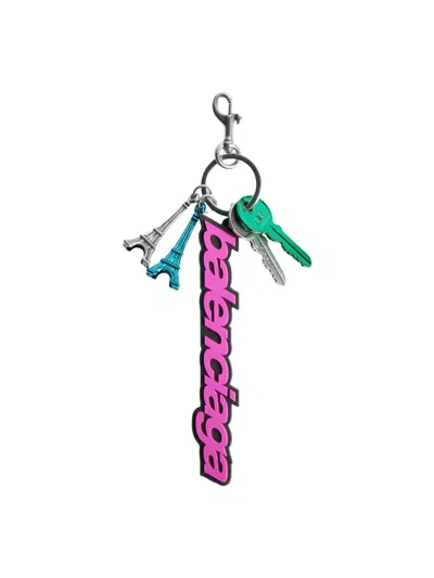 Balenciaga Women's Biker Charm Keychain In Multi