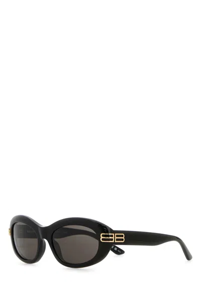 Balenciaga Black Casino Round Sunglasses