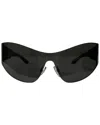 Balenciaga Women's Black Acetate Mono Cat 2.0 Sunglasses (authentic Pre-loved) In Black