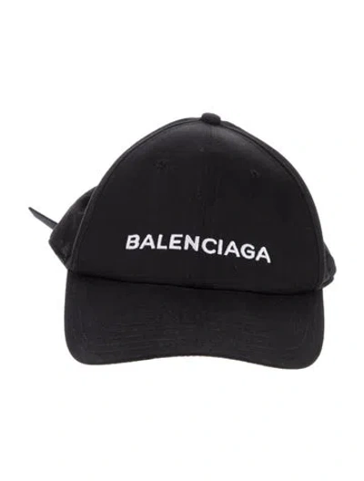 Pre-owned Balenciaga Women's Black Baseball Cap
