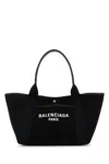 Balenciaga Borsa Shopping Biarritz Media In Tela Nera Donna In Black