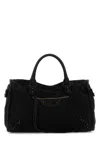 Balenciaga Medium Le City Handbag With Zip Pocket In Black