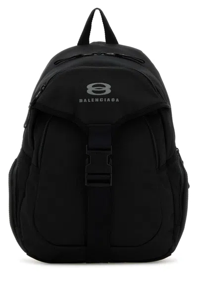 Balenciaga Women Black Fabric Unity Backpack