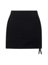 Balenciaga Women Black Hourglass Mini Skirt In Black
