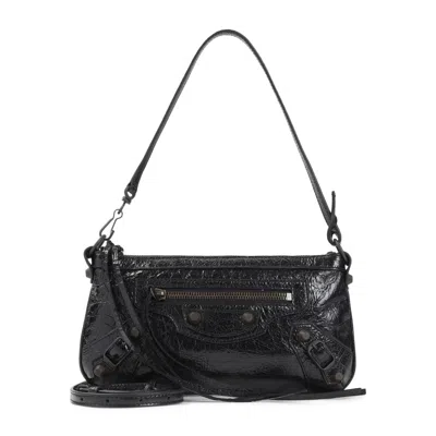 Balenciaga Black Le City Shoulder Bag