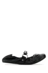 Balenciaga Black Lamb Leather Shoes With Striking Metallic Accents