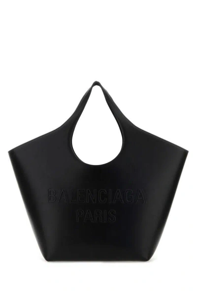 BALENCIAGA BALENCIAGA WOMEN BLACK LEATHER MEDIUM MARY-KATE SHOPPING BAG
