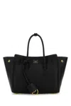 Balenciaga Women Black Leather Mini Carry All Hampton Shopping Bag In Black