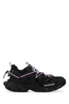 Balenciaga Women Black Mesh And Rubber Track Trail Laces Sneakers In Black