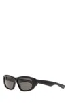 Balenciaga Women Black Rectangular Sunglasses In Black
