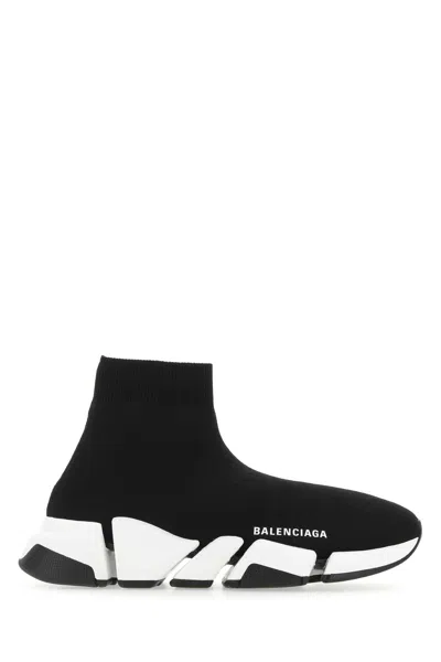 BALENCIAGA BALENCIAGA WOMEN BLACK STRETCH FABRIC SPEED 2.0 SNEAKERS
