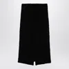 Balenciaga Women's Black Tweed Midi Skirt In Black