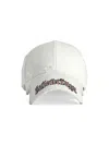 Balenciaga Blackletter Script Logo Baseball Cap In White