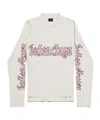 Balenciaga Crew Neck Graphic Print Long Sleeves Top