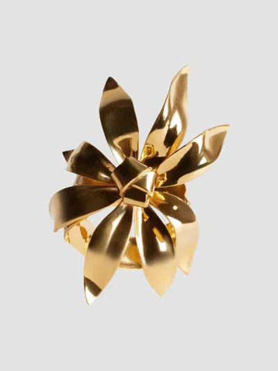 Balenciaga Women's Bloom Cuff In Shiny Gold