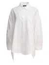 Balenciaga Women Flared Shirt In White