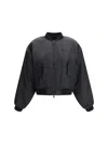 Balenciaga Women Bomber Jacket In Black