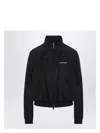 Balenciaga Black Bomber Jacket With Zip And Logo