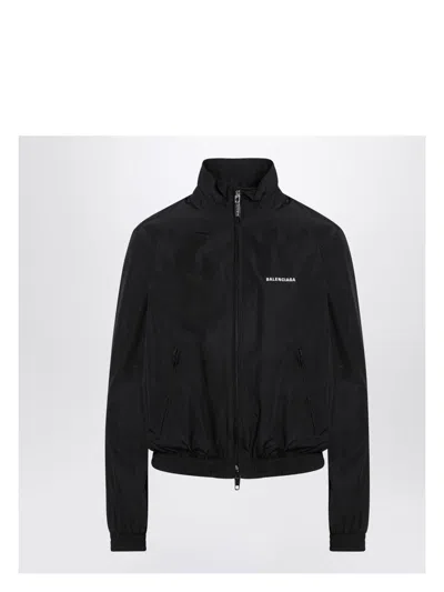 BALENCIAGA WOMEN'S BOMBER JACKET WITH ZIP AND LOGO