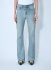 Balenciaga Women Bootcut Distressed Denim Jeans