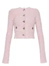 Balenciaga Women's Bouclã© Cropped Jacket