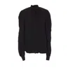 Balenciaga Pussy-bow Crinkled-jersey Shirt
