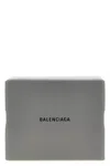 Balenciaga Rectangular Top Handle Clutch Bag In Gray