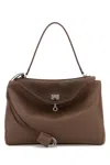 Balenciaga Women Brown Leather Medium Rodeo Handbag In Brown
