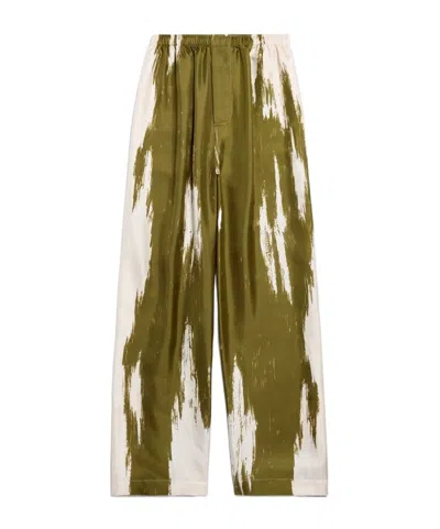 Balenciaga Women's Brush Scratch Pyjama Pants In Khaki In Neutral