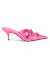 Balenciaga Cagole Mule In Fuchsia