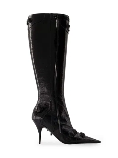 Balenciaga Cagole H90 Boots - Leather - Black