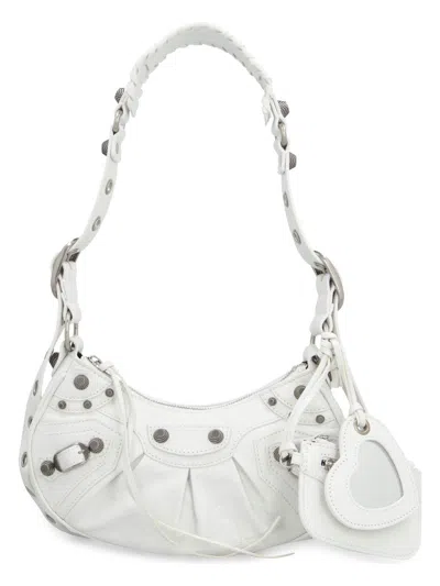Balenciaga Women's Cagole Shoulder Xs Bag In White