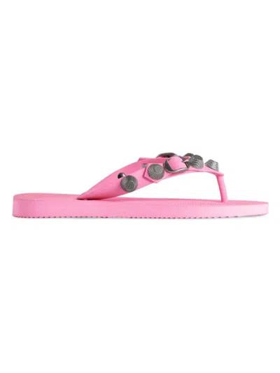 Balenciaga Women's Cagole Thong Sandals In Light Pink