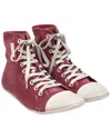 Balenciaga Women's Canvas Paris Ultra Thin Sneaker (authentic Pre-loved) In Red