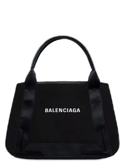 Balenciaga Women's Navy Cabas Small Tote Bag In Black