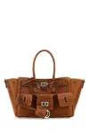 Balenciaga Mini All Bel Air Tote Bag In Brown