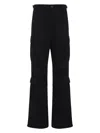 Balenciaga Black Regular Cargo Polyester Pants In Black