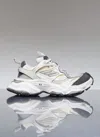 Balenciaga Women's Cargo Trainers In White/grey