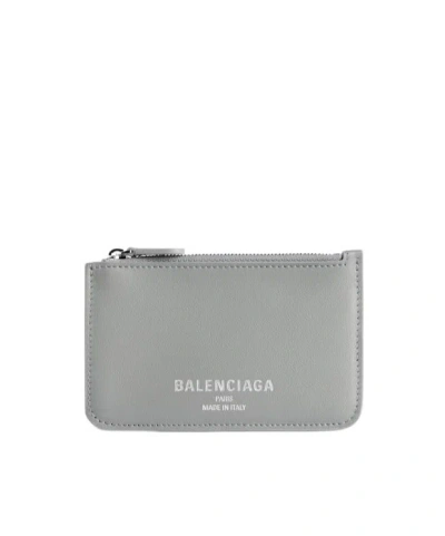 Balenciaga Women's Cash 2.0 Long Coin And Card Holder In Grey