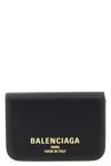 Balenciaga Mini Leather Cash 2.0 Trifold Wallet In Black