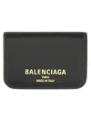 Balenciaga Women "cash 2.0" Mini Wallet In Black