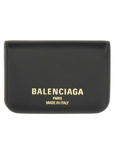 Balenciaga Women "cash 2.0" Mini Wallet In Black