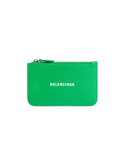 Balenciaga Women's Cash Large Long Coin And Card Holder In Green