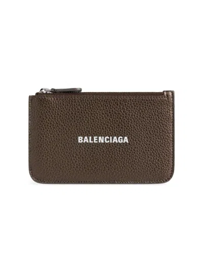 Balenciaga Women's Cash Large Long Coin And Card Holder Metallized In Brown