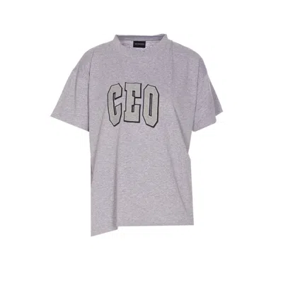 BALENCIAGA BALENCIAGA WOMEN CEO TEAM LOGO BOXY T-SHIRT